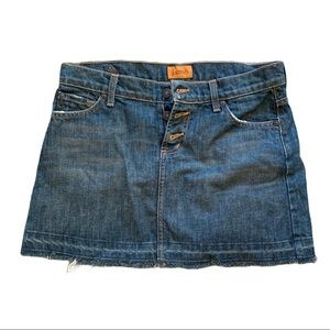 JAMES JEANS button fly denim mini skirt size 29 - S/M 100% cotton made in USA